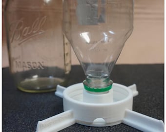 Regelmäßige Mund Einmachglas-Soda Flasche Hybrid Microgreen Adapter / Selbstbewässerung PLA Anbauer