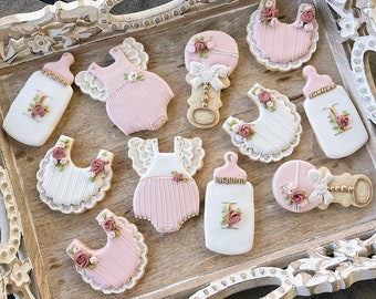 Galletas de azúcar para baby shower