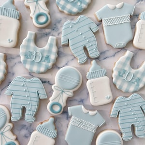 Boy Baby Shower Sugar Cookies
