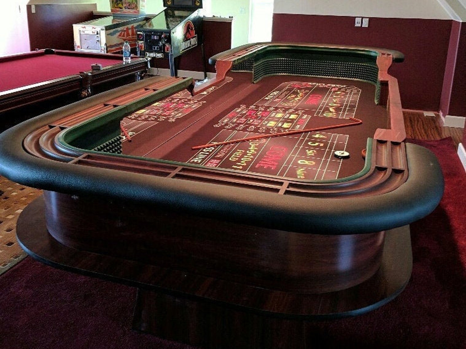 12' Casino Style Craps Table. Custom made to order from Etsy