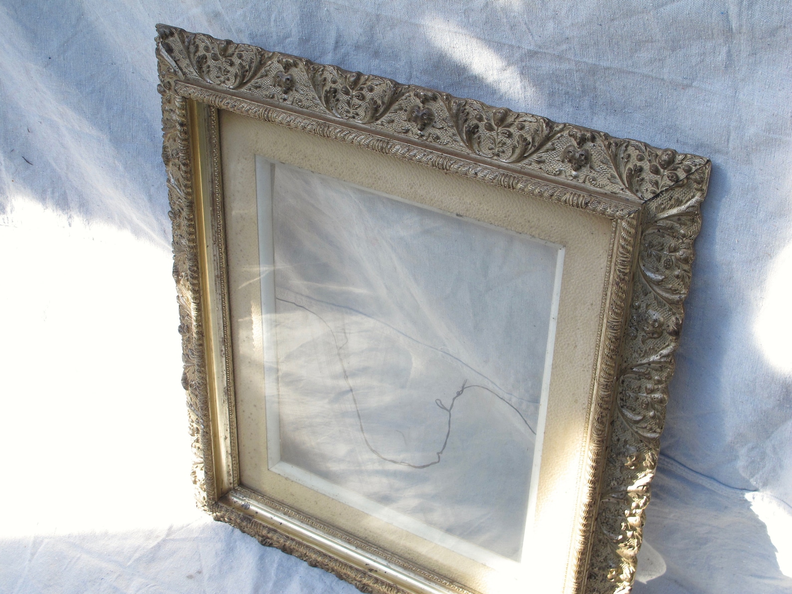 Large Antique Gold Frame Ornate Gold Picture Frame Gilt Gilded Etsy