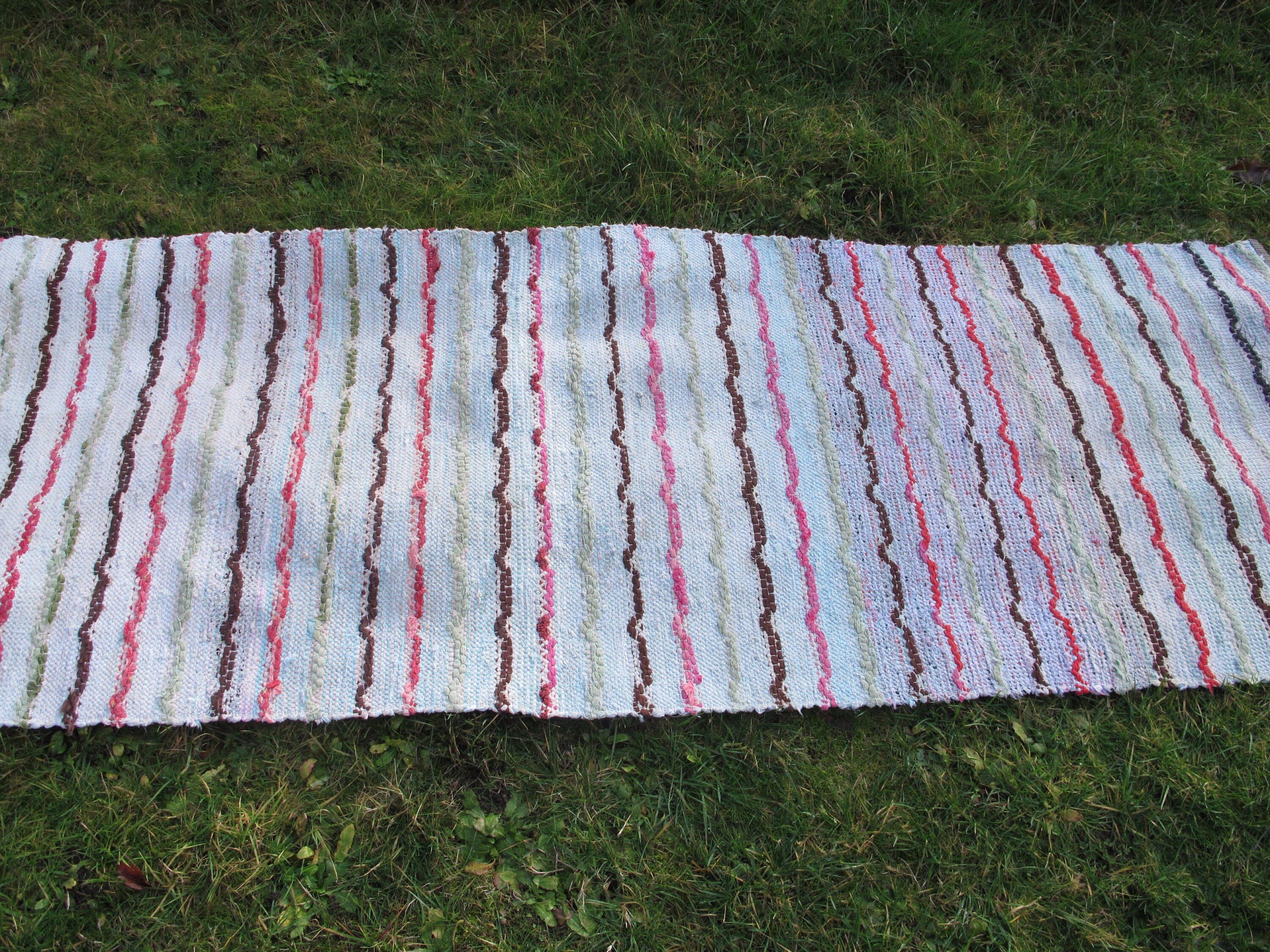 Finnish Rag Runner Rug Hand Woven Vintage Rag Rug Scandinavian Etsy