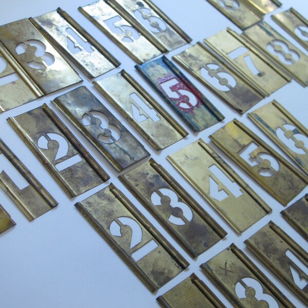 Metal Stencil Numbers Etsy