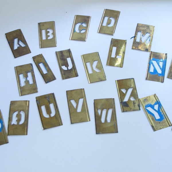 Brass Alphabet Letters Etsy