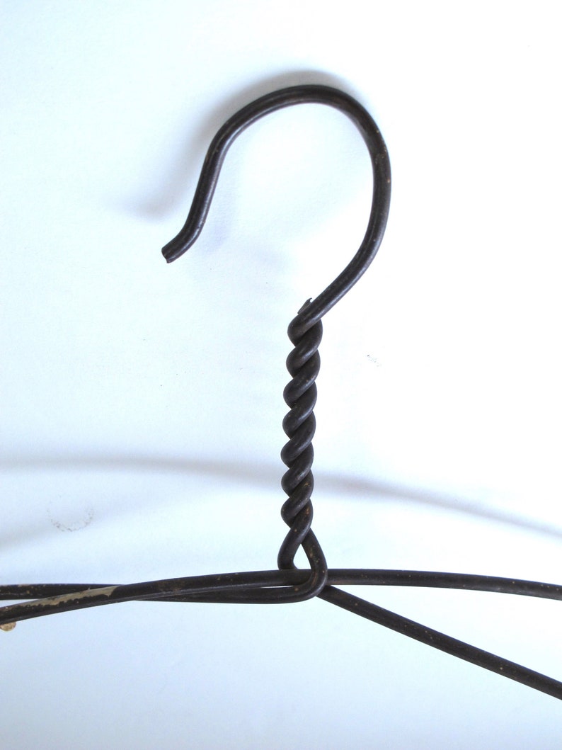 Antique Metal Clothes Hanger Twisted Wire Coat Hanger Vintage Etsy