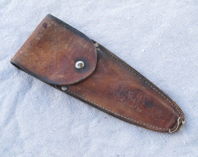 Leather Knife Sheath Knife Holder Overland Made in Germany Leather Knife Case Belt Knife Case