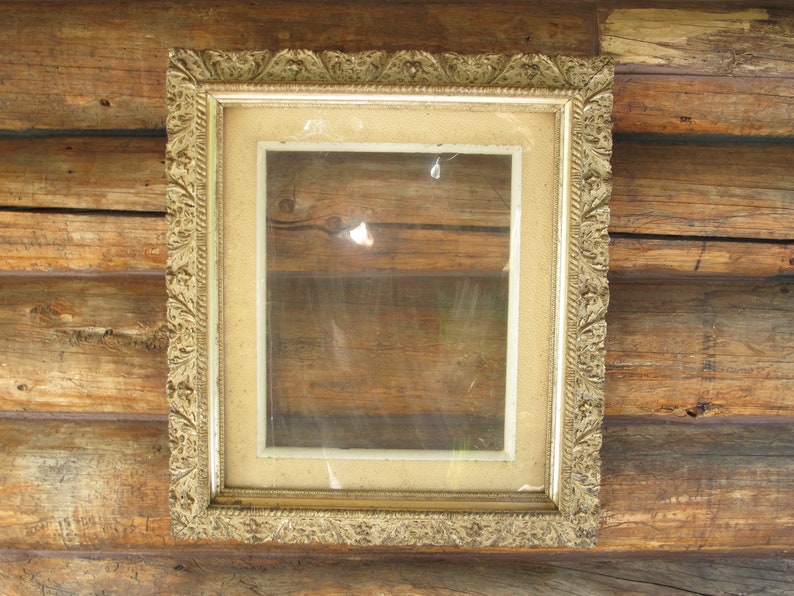Large Antique Gold Frame Ornate Gold Picture Frame Gilt Gilded Etsy