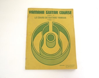 Vintage Yamaha Guitar Course Book Guitar Gifts Beginners Guitar Lesson Book Retro 60s 70s Yamaha Music Lesson Book Canada