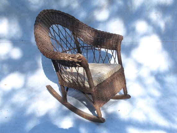Childs wicker on sale rocking chair