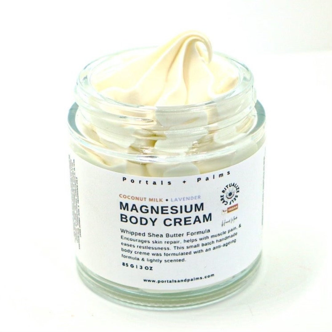 Hydrating Magnesium Shea Butter Cream Etsy