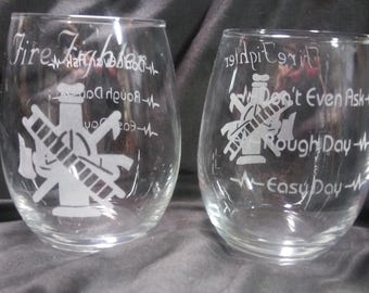regalos para bomberos, regalos para bomberos, regalo de copa de vino grabada, vaso de pinta, jarra de cerveza, jarra de cerveza grande, regalos de cumpleaños, regalo de estación de bomberos
