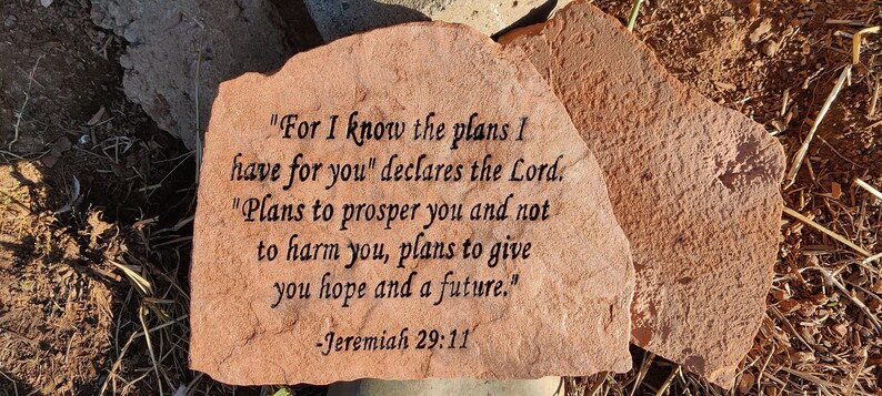 Garden Stones, Scripture Stones, Engraved Stones, Memorial Stones ...