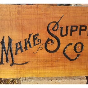 Personalized Business or Family Name Sign, Custom Engraved Wood Sign, Rustic Decor, Wedding Name Sign, Housewarming Gift, Custom Engraved