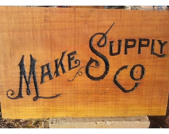 Personalized Business or Family Name Sign, Custom Engraved Wood Sign, Rustic Decor, Wedding Name Sign, Housewarming Gift, Custom Engraved