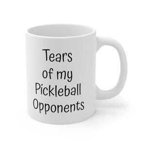 Nomkat Tasse Pickleball Humoristique – ‘Larmes De Mes Adversaires’ – Céramique 325 Ml