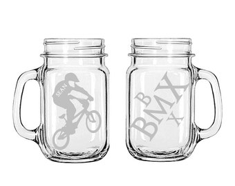 Etched biking glasses,bmx glass,bike racing,kids gifts,cycling,Christmas gifts,Etched gifts,birthday gifts for kids,wedding themes