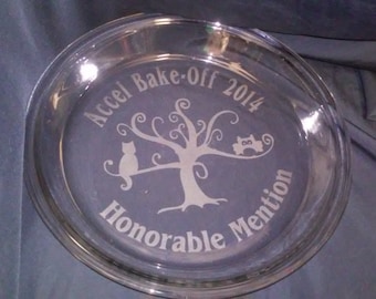 personalized cookware mom gifts, Mother's Day gift, Personalized Pie Dish, Holiday pie dishes, unique gifts, decorated pie dish