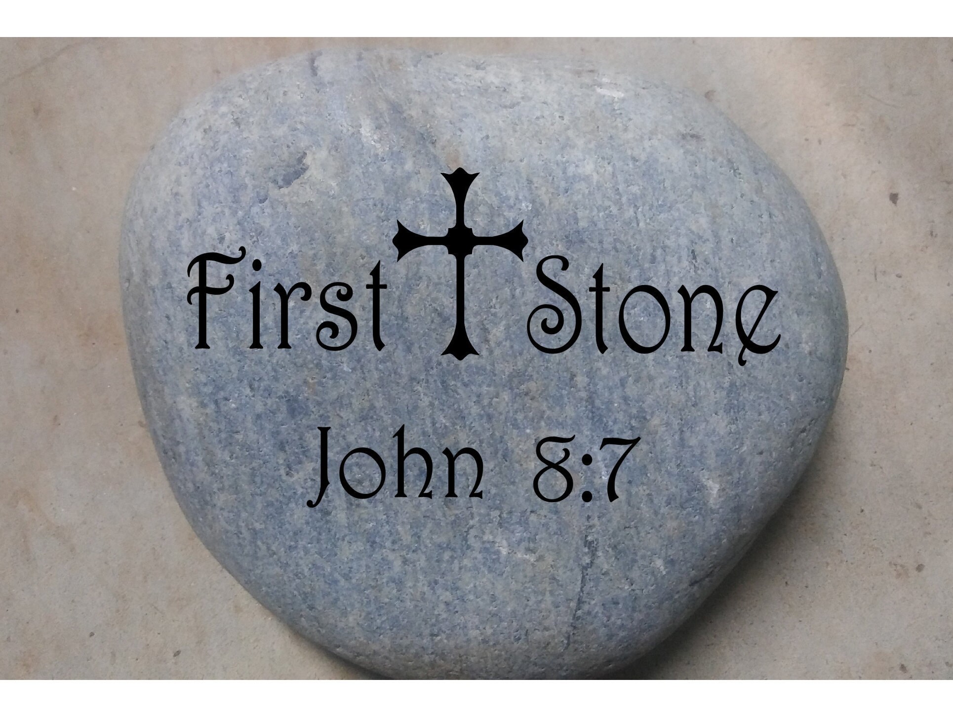 Engraved Scripture Stone, Engraved Memorial Stone, Personalized Gifts ...