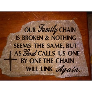 Engraved Stone Memorial, stepping stones, Memorial stones, Garden gifts, Monuments, engraved stones