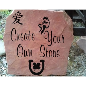 Personalized garden stone, Custom engraved stones, engraved gifts, create your own stone, rock engraving, Custom gifts