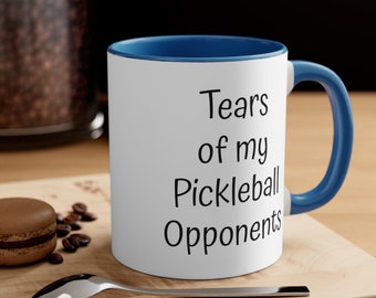Benutzerdefinierte Pickleball Becher, Pickleball Liebhaber, lustige Becher, Pickleball Geschenk, Pickleball Weihnachtsgeschenk, Tränen meiner Pickleball Gegner Becher