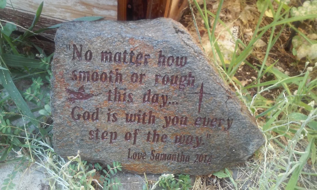 Scripture Stones,stone Engraving,garden Stone,bible Verses,address ...