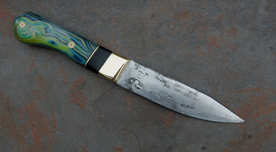 Ocean Dream Micarta Drop Point From Simonds Farrier Rasp Etsy