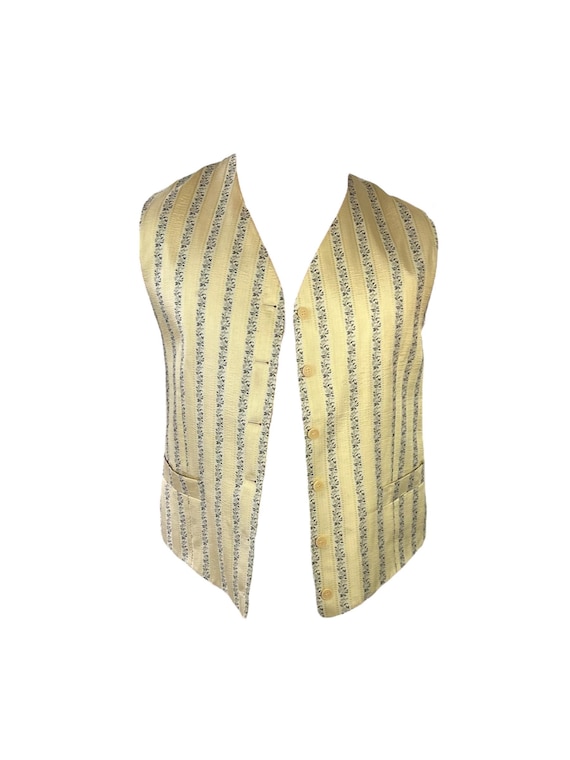 Alexander McQueen Givenchy early 90 men’s silk vest floral View 3