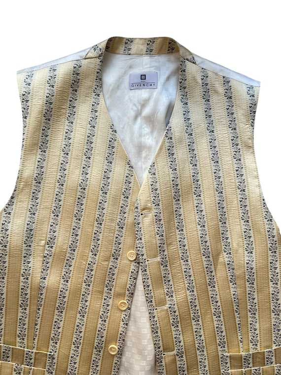 Alexander McQueen Givenchy early 90 men’s silk vest floral View 6