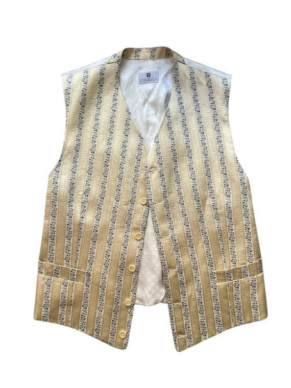 Alexander McQueen Givenchy early 90 men’s silk vest floral View 4