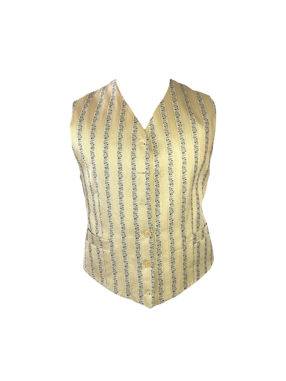 Alexander McQueen Givenchy early 90 men’s silk vest floral View 2