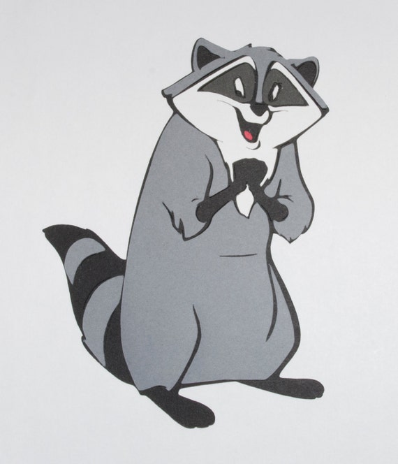 Meeko Die Cut Disney's Pocahontas | Etsy