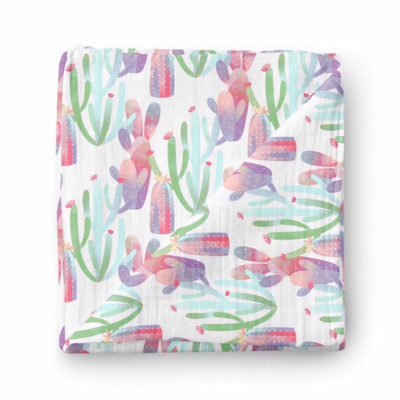 cactus swaddle blanket