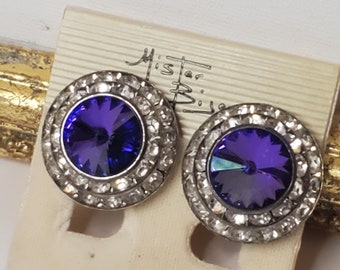 Mistar Bijoux Purple earrings
