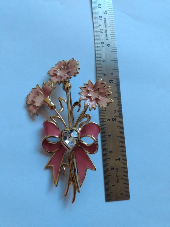 Bob Mackie Flower Brooch vintage - image 4