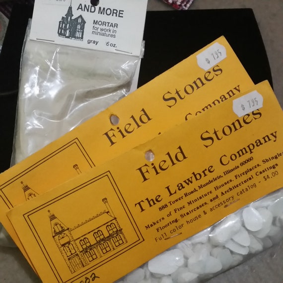 Dollhouse Stones And Mortar Supply 1 12 Scale Ceramic Etsy