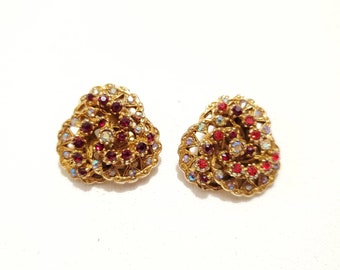 Flower Clip Earrings