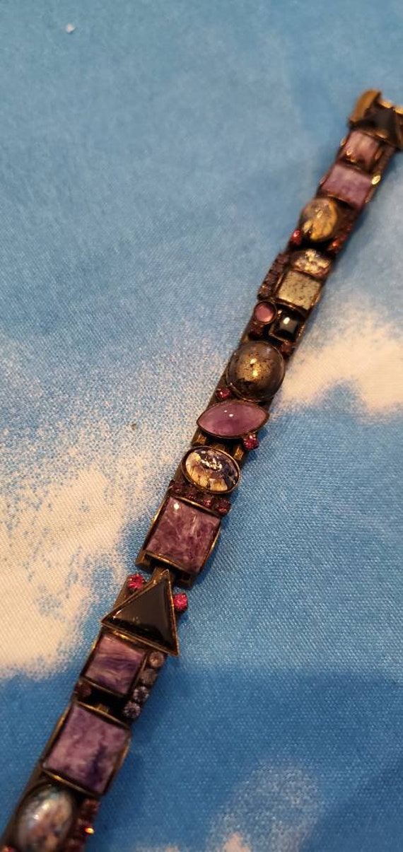 Vintage Purple Sorrelli Bracelet - image 2