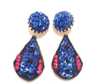 Sequin Dangle Earrings