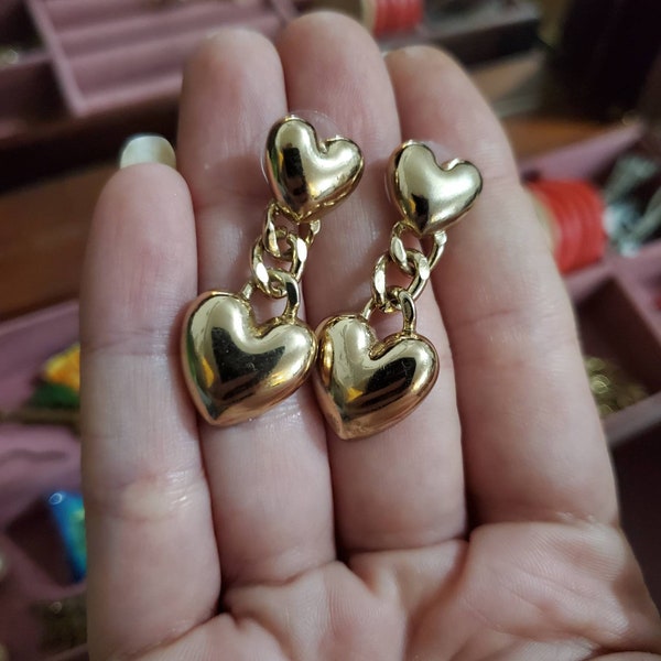 Heart Chain Earrings