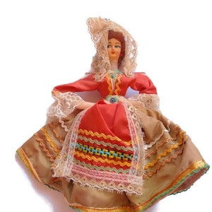 Vintage Doll - handcrafted folk art doll