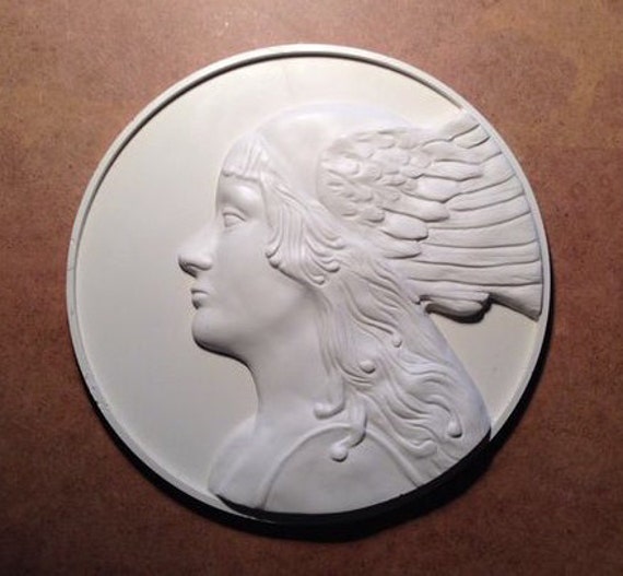 Items similar to White Greek style wall sculpture decorative art