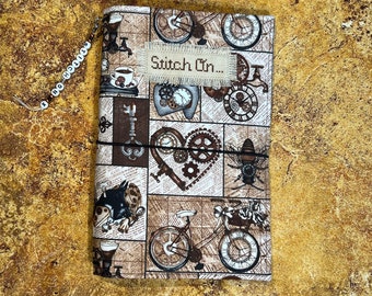 Steampunk Journal - Project Tracker - Fauxdori Journal - Creative Journal - As The Yoo Flies - Handmade Journal