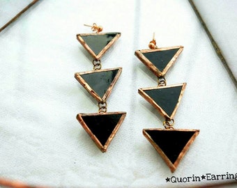 Long Triangle Earrings