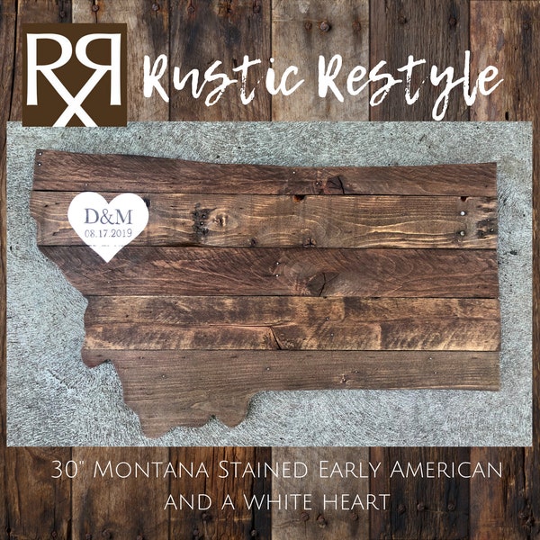 Montana Wedding Gift, montana wedding decor, Guest book,  pallet handmade, event Guestbook montana state wedding sign, Montana wood wall art