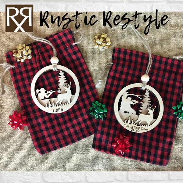 Hunting Christmas Ornaments Etsy