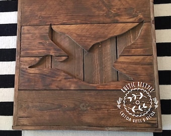 Rustic Wood Duck Sign - Reclaimed Cabin Wall Decor