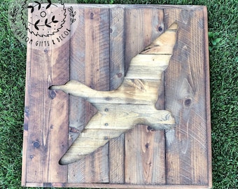 Duck Wall Art: Rustic Reclaimed Wood - Cabin and Lodge Decor