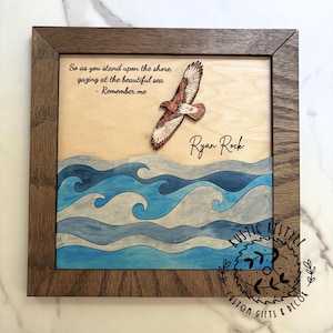 Memorial Hawk Ocean Remembrance Plaque