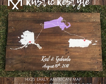 3 State Wedding Guest Book Alternative, Guest Book Ideas